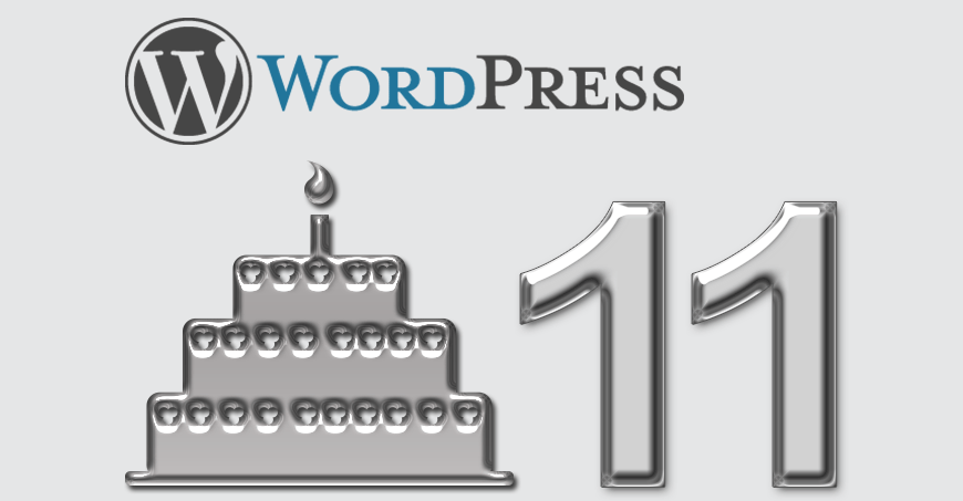 WordPress Geburtstag 11 Jahre CMS
